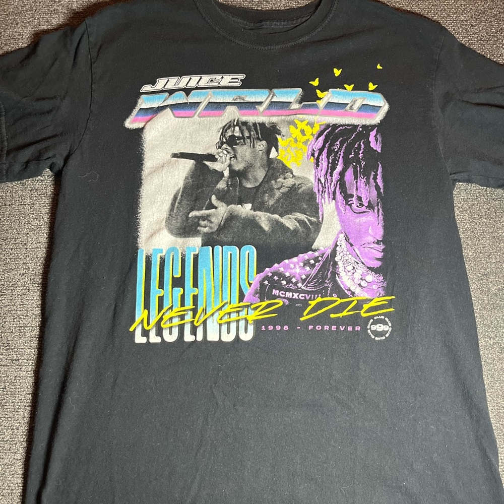 Juice Wrld Legends Never Die 1998 - Forever Black Shirt Size M